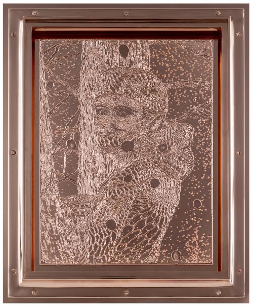Galvanisierte Kupferplatte im Kupferrahmen35.6 × 27.9 × 4.4 cmLaurenz-Stiftung, Basel