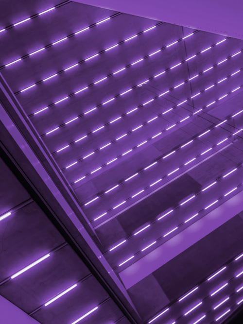 Steve McQueen, Bass, 2024, LED-Licht und Ton, Courtesy the artist, gemeinsame Auftragsarbeit der Laurenz-Stiftung, Schaulager Basel und der Dia Art Foundation, 15. Juni – 16. November 2025, Schaulager® Münchenstein/Basel (Installationsansicht), Foto: Pati Grabowicz, © Steve McQueen
